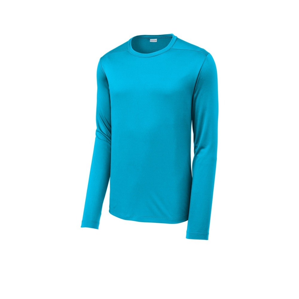 Sport-Tek Men's Long Sleeve Dri-Fit Posi UV ST420LS T-Shirt - Sapphire - Large